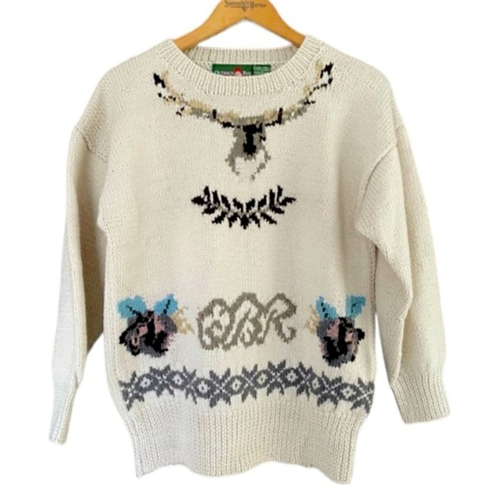 Vintage 1990s crewneck pattern sweater size small
